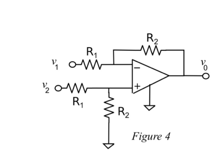 Solved (a) Find vo in terms of v1 and v2. (b) The voltages | Chegg.com