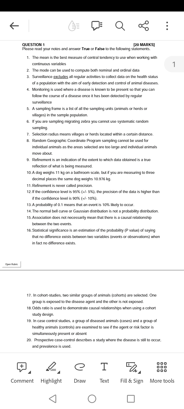 Solved QUESTION 1 [20 MARKS] Please read your notes and | Chegg.com