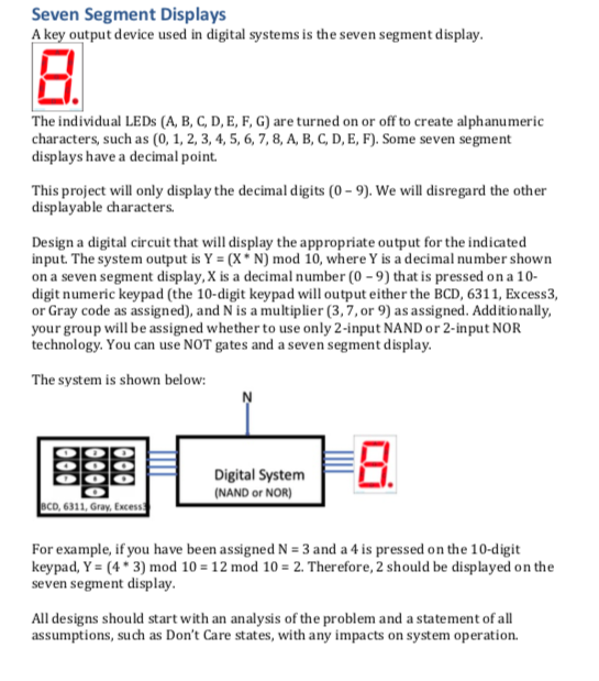 Solved Seven Segment Displays A Key Output Device Used In Chegg Com