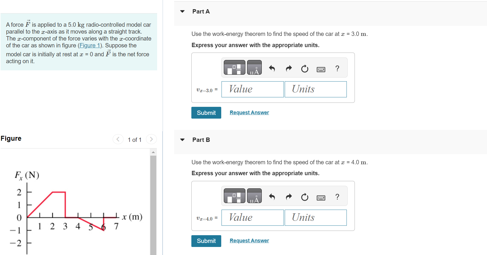 Solved A Force F Is Applied To A Kgkg Chegg Com