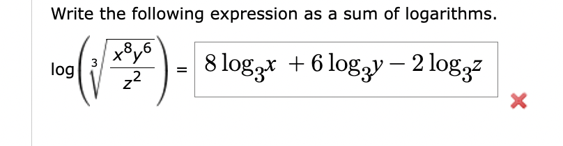Solved Write the following expression as a sum of | Chegg.com