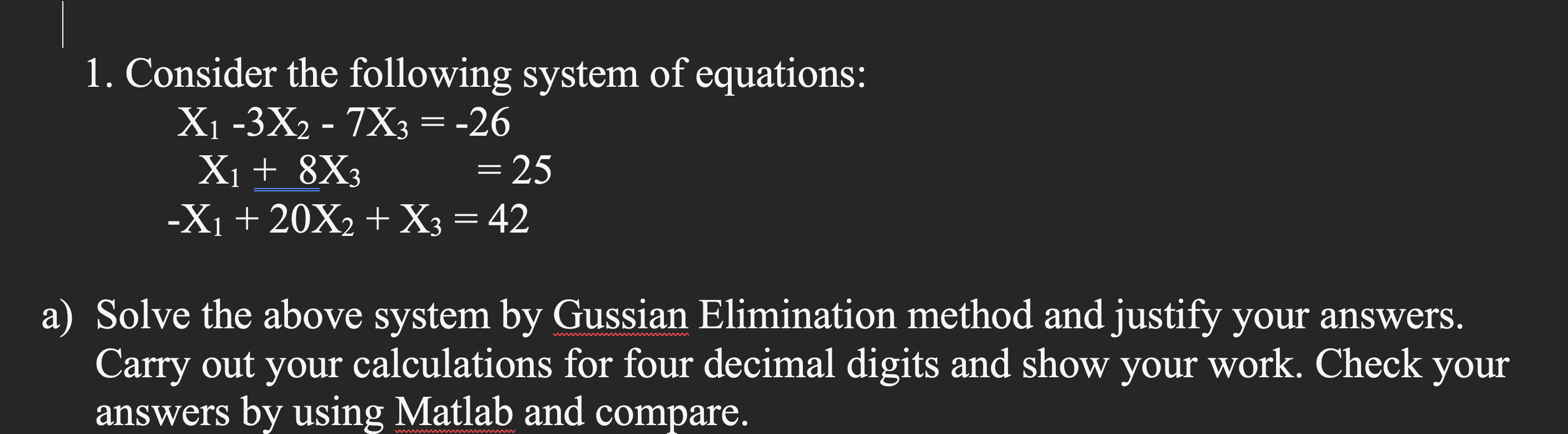 Solved Consider the following system of | Chegg.com