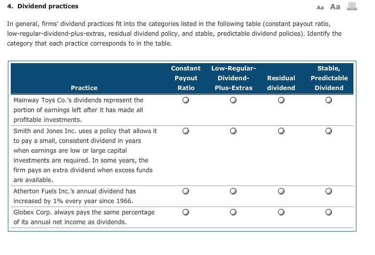 solved-4-dividend-practices-aa-aa-in-general-firms-chegg