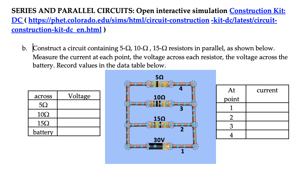 Solved SERIES AND PARALLEL CIRCUITS: Open Interactive | Chegg.com