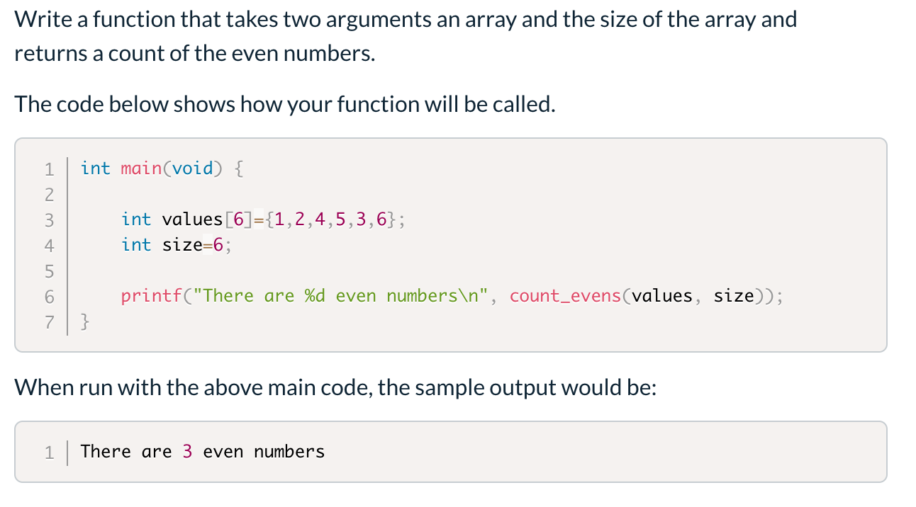 Solved Write a function that takes two arguments an array | Chegg.com