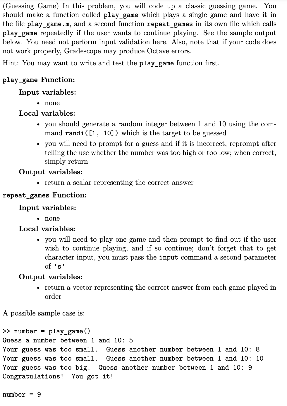 Solved (Guessing Game) In this problem, you will code up a | Chegg.com