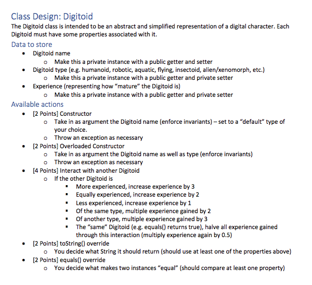 Solved Create 2 classes. with the following conditions. | Chegg.com