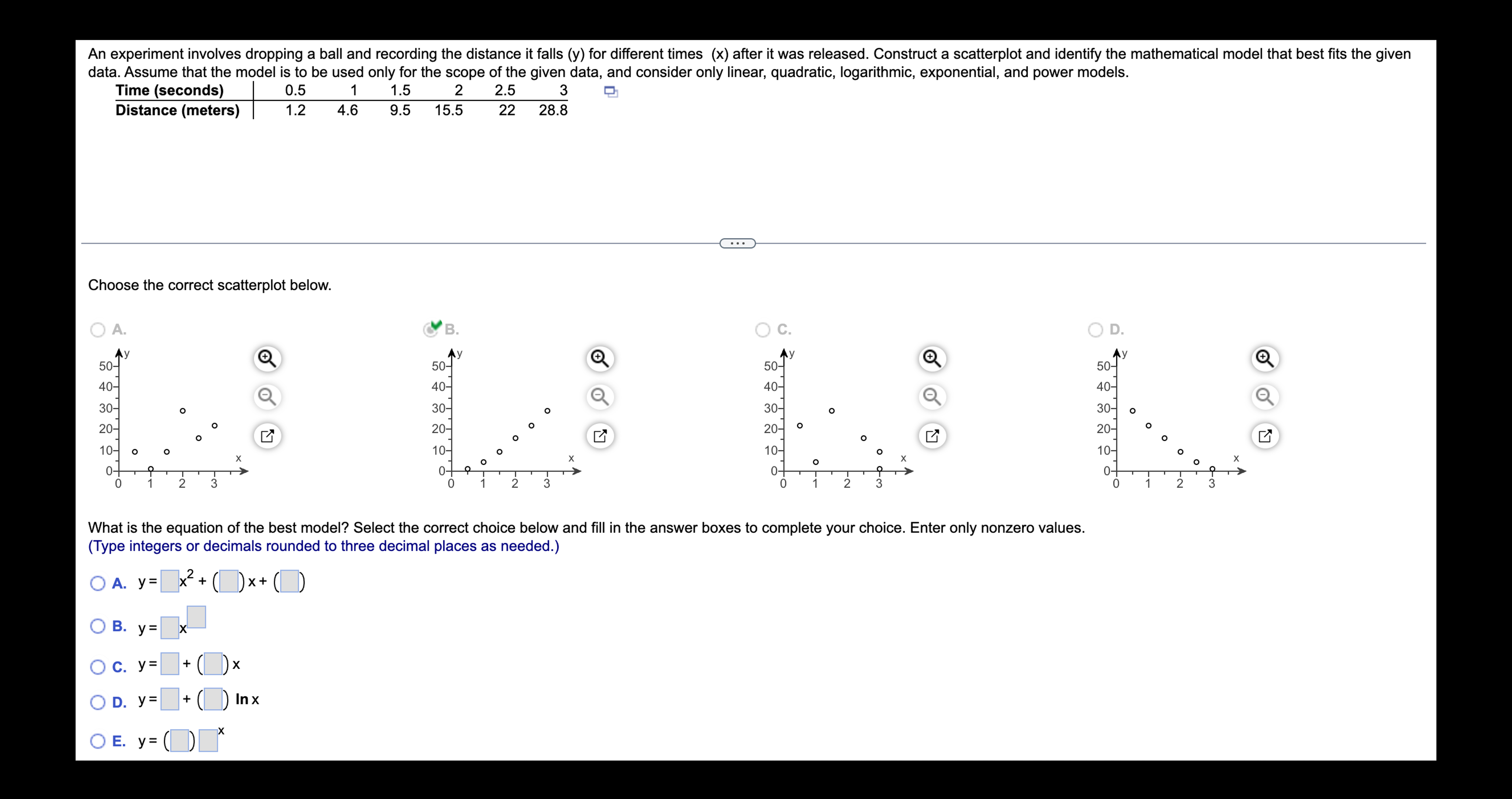 Solved data. Assume that the model is to be used only for | Chegg.com