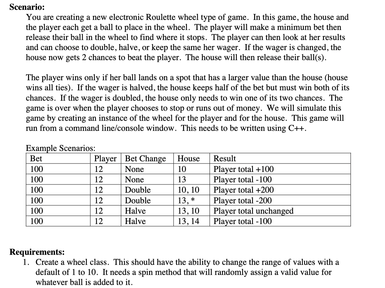 Solved Scenario: You are creating a new electronic Roulette Circuit Diagram