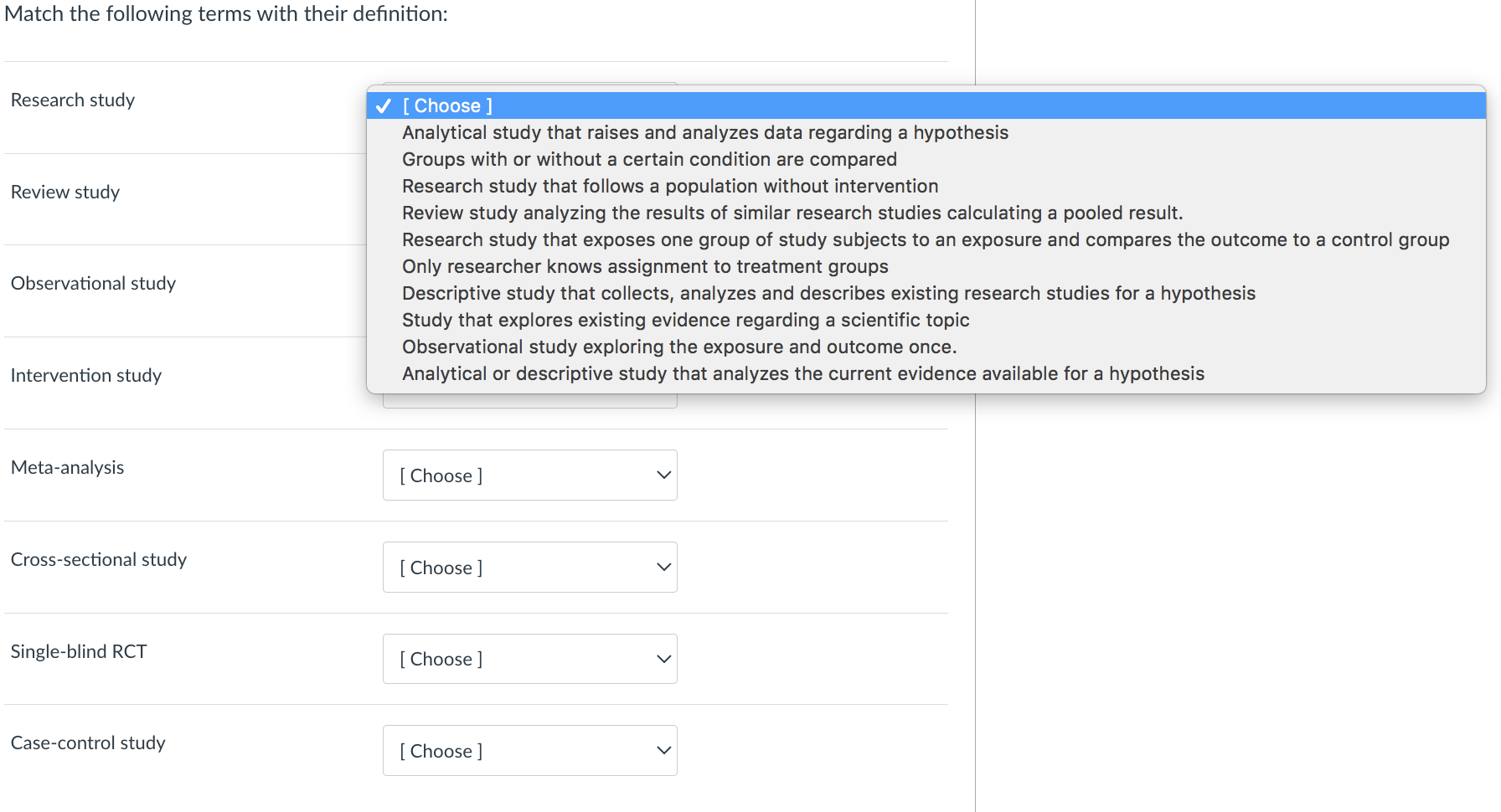 definition of a research study