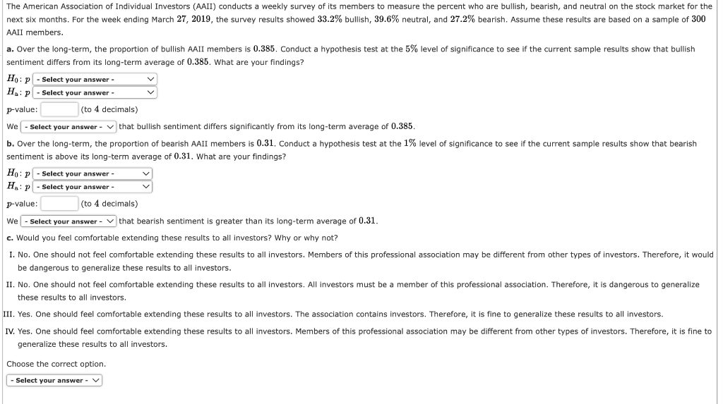 Solved V The American Association of Individual Investors Chegg