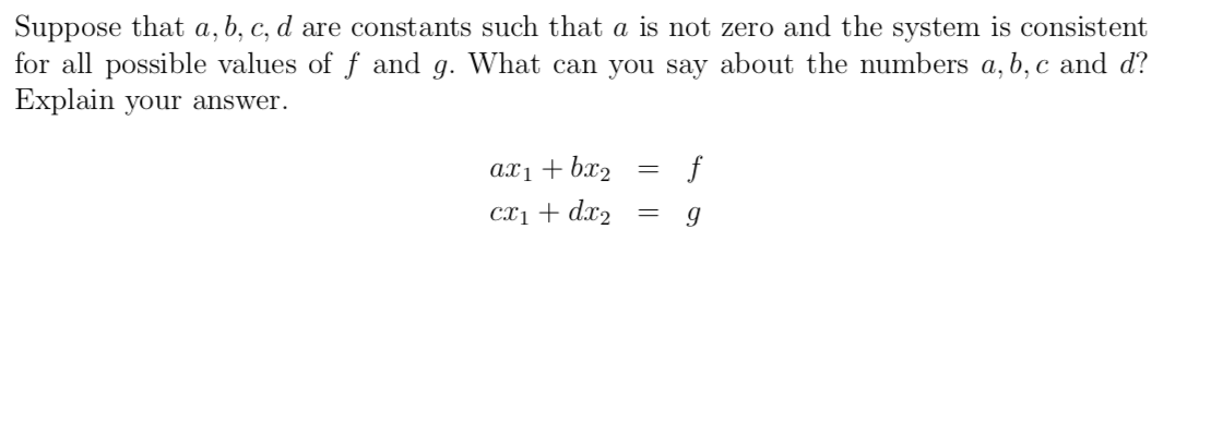 Solved Suppose That A, B, C, D Are Constants Such That A Is | Chegg.com