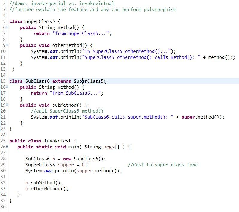 Solved Obtain example code files InvokeTest.java from Ch8 of | Chegg.com