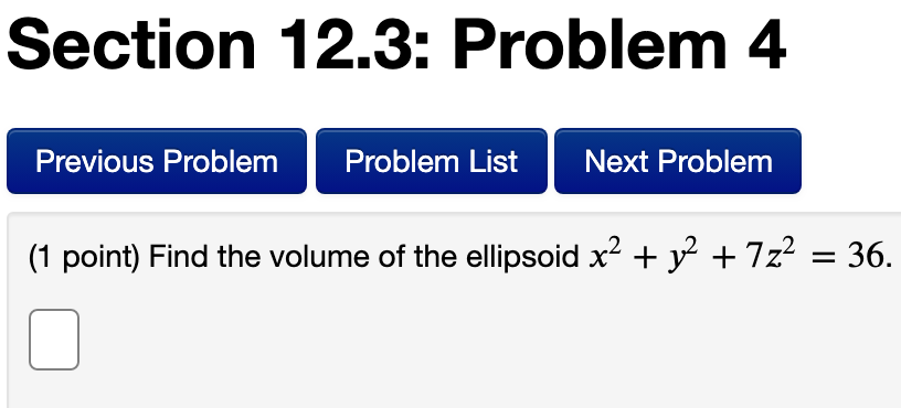 Solved Section 12.3: Problem 4 Previous Problem Problem List | Chegg.com
