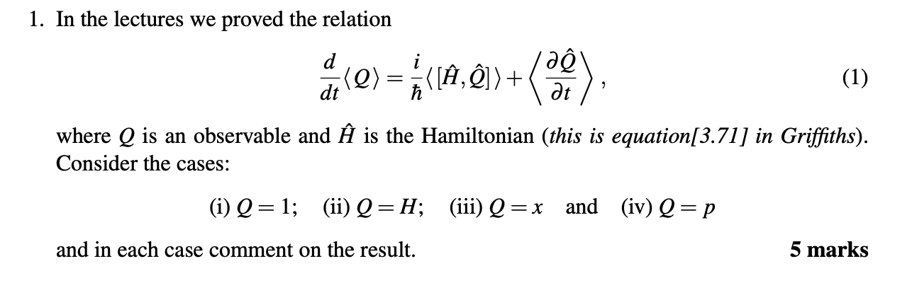 Solved 1 In The Lectures We Proved The Relation Aộ 2 Chegg Com