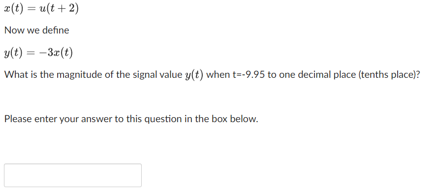 Solved X t U t 2 Now We Define Y t 3x t What Is Chegg