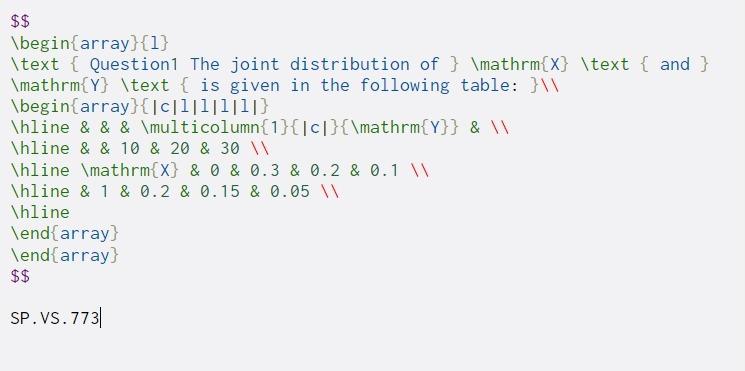 Solved $$ \begin{array}{1} \text { Question1 The joint | Chegg.com