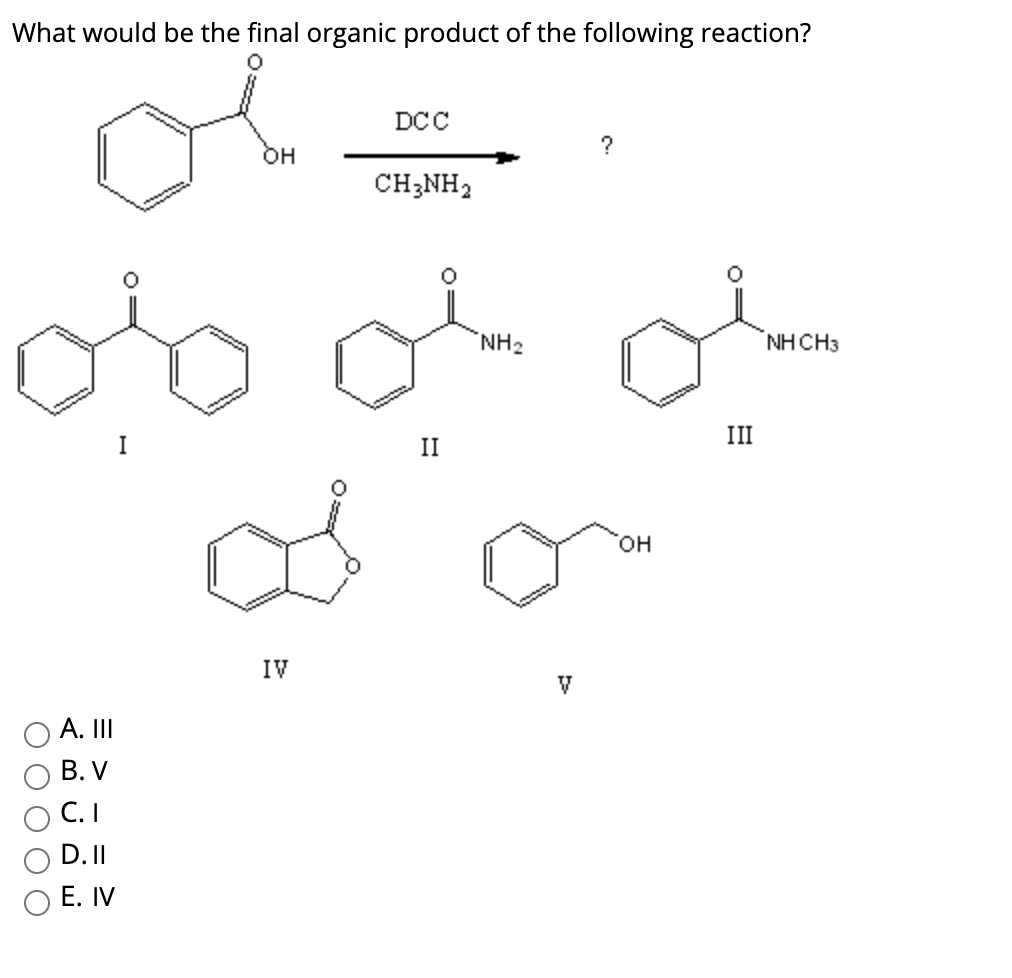 Solved What would be the final organic product of the | Chegg.com