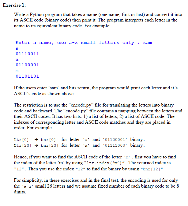 how to encode a message in ascii python