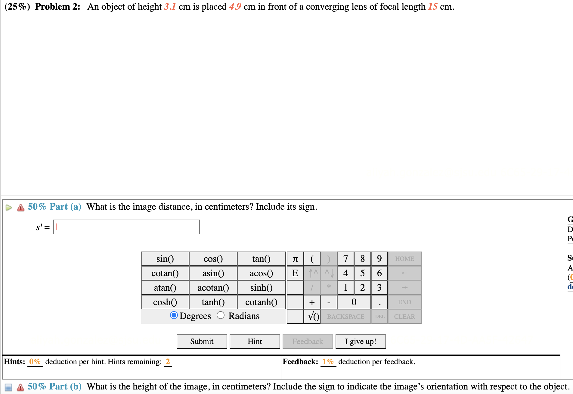 solved-25-problem-2-an-object-of-height-3-1-cm-is-chegg