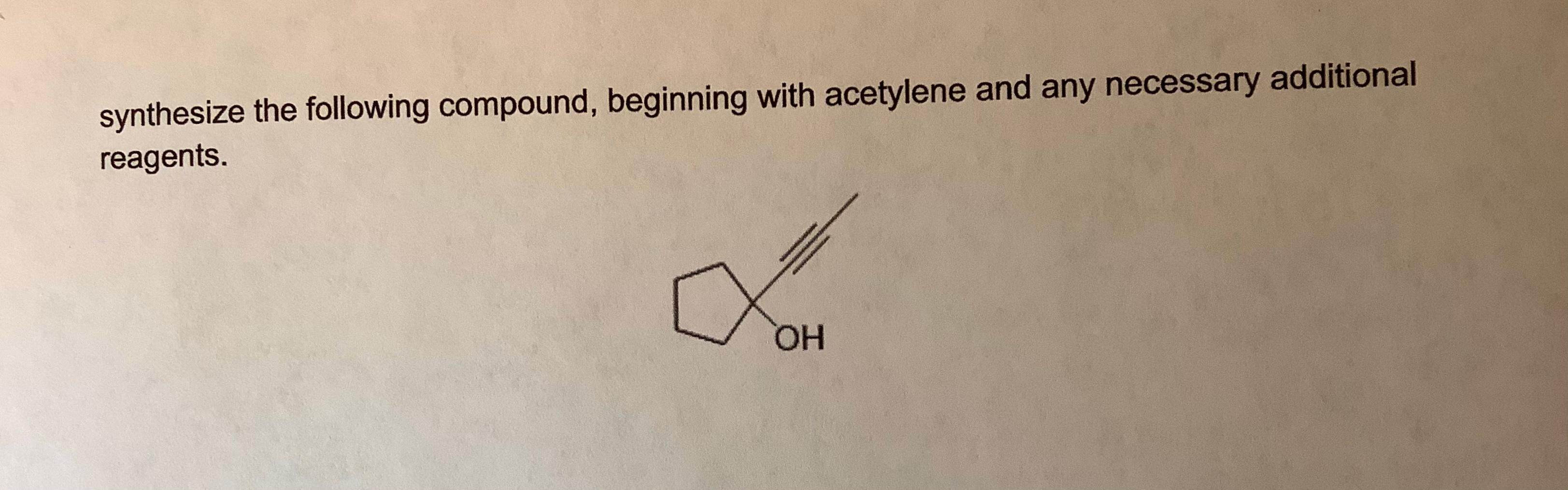 Solved Synthesize The Following Compound Beginning With 9339