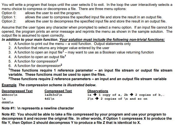 Solved You will write a program that loops until the user | Chegg.com