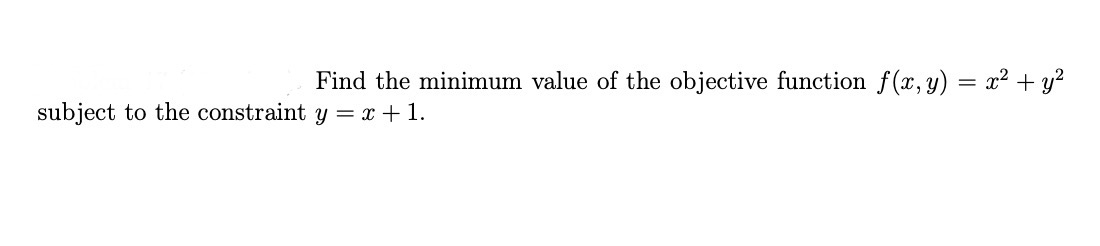 Solved Find the minimum value of the objective function | Chegg.com