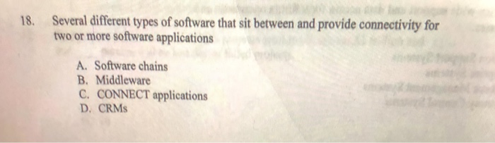 Several Different Types Of Software That Sit Between Chegg Several Different Types Of Software That Sit Between Chegg