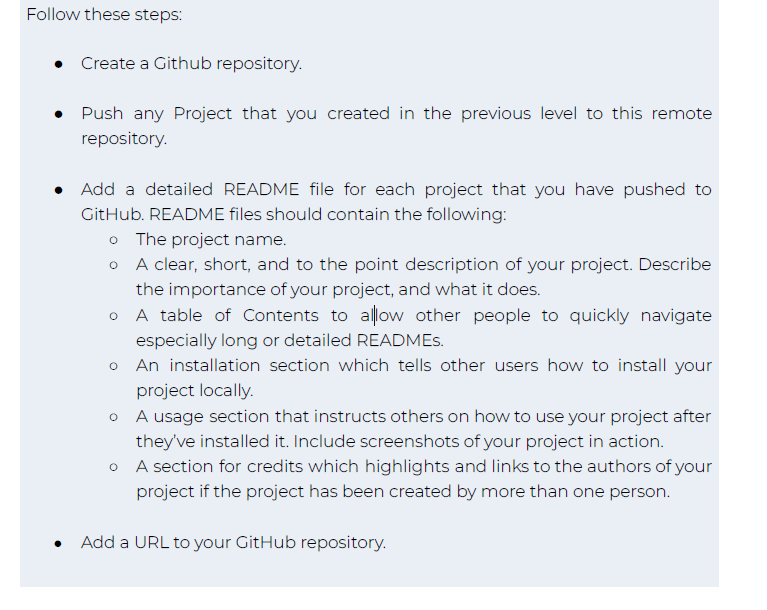 Solved Follow these steps: - Create a Github repository. 