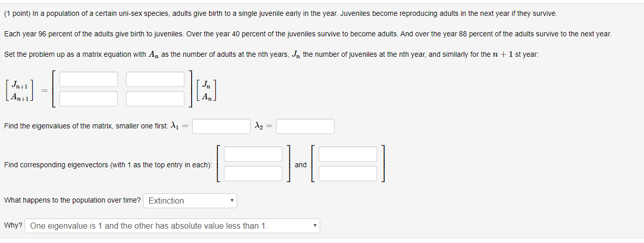 Solved 1 Point In A Population Of A Certain Uni Sex