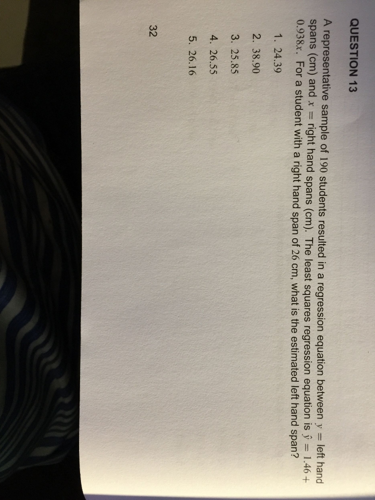 Solved QUESTION 13 A representative sample of 190 students | Chegg.com