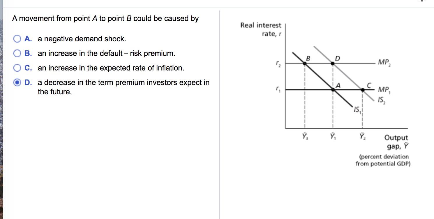 Solved A movement from point A to point B could be caused by | Chegg.com