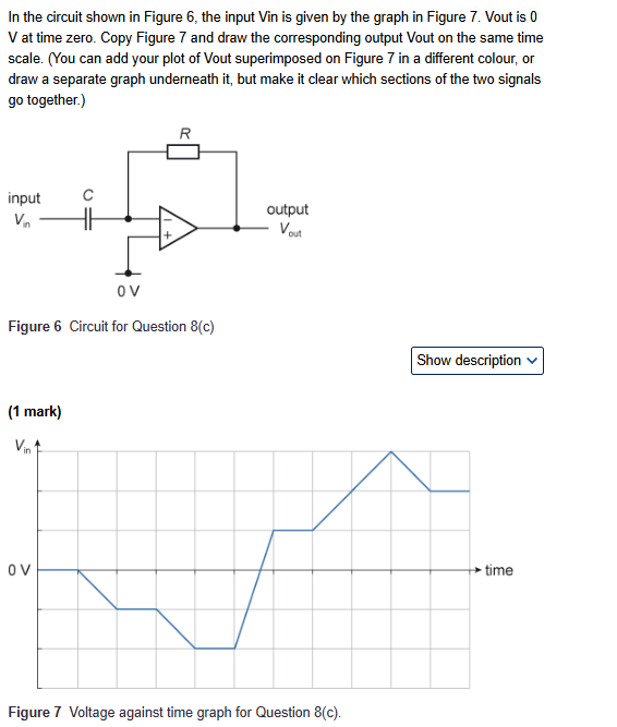 Solved In the circuit shown in Figure 6, ﻿the input Vin is | Chegg.com