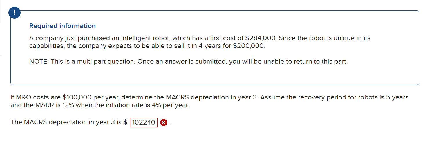 Solved ! Required information A company just purchased an | Chegg.com