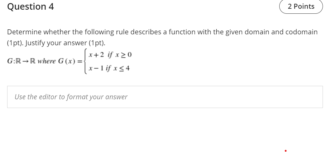 Solved Question 4 2 Points Determine Whether The Following 4146