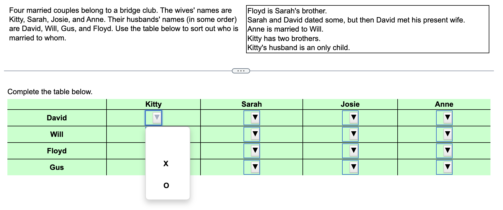 Solved Four Married Couples Belong To A Bridge Club. The | Chegg.com