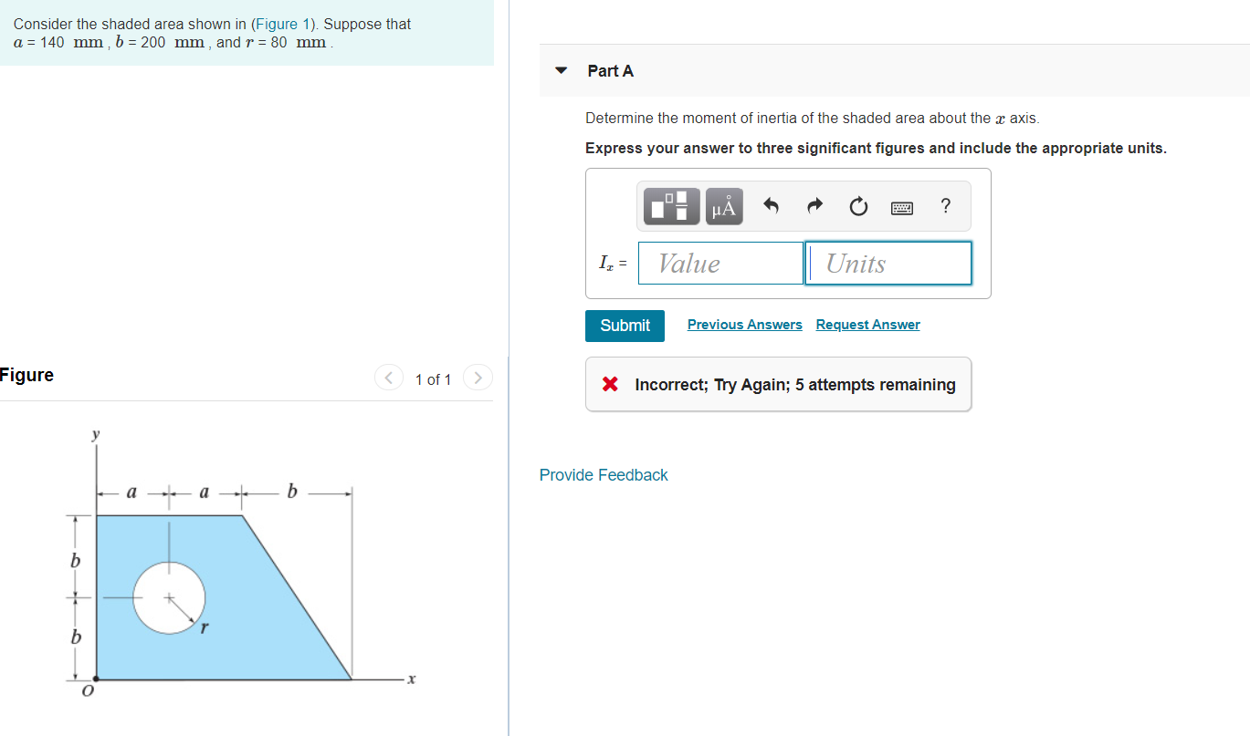 Solved Consider The Shaded Area Shown In (Figure 1). Suppose | Chegg.com