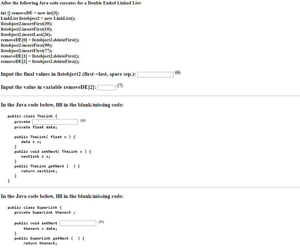 Solved After the following Java code executes for a Double | Chegg.com