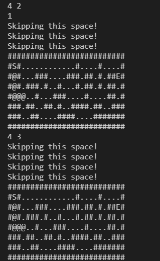 Solved I am using a 2-D array to represent a maze in C++. | Chegg.com
