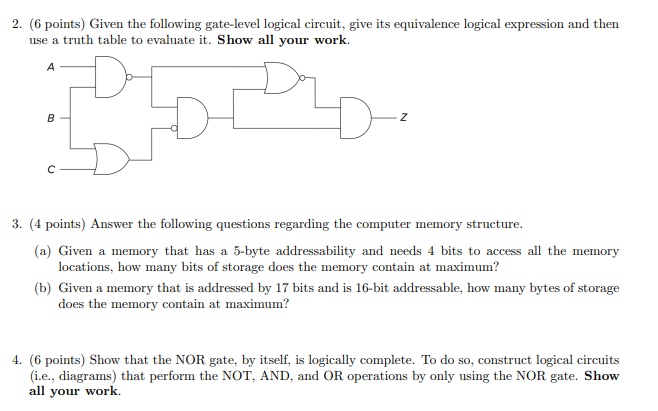 Solved Note: For the following problems, if you are asked to | Chegg.com