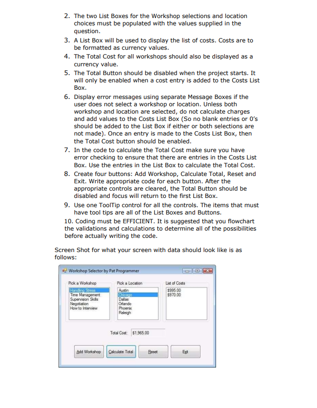 Solved CAN YOU HELP ME TO CREAT A VISUAL BASIC CODE THROUGH | Chegg.com