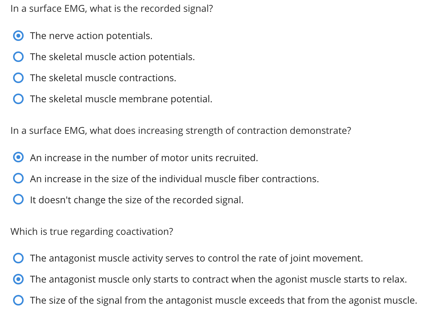 Solved In a surface EMG, what is the recorded signal? The | Chegg.com