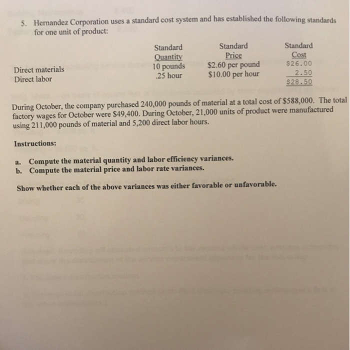 Solved uses a standard cost system and has established the