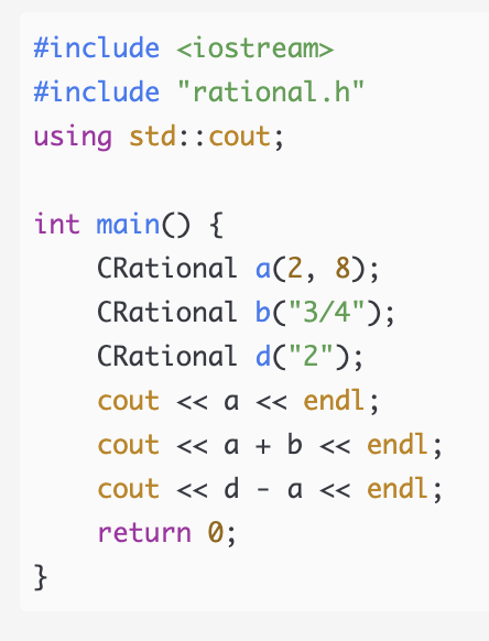 Solved Question about : C++ Programming - Parsing Rational | Chegg.com