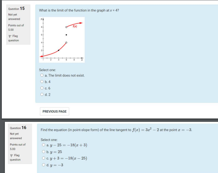 Solved Question 15 What is the limit of the function in the | Chegg.com