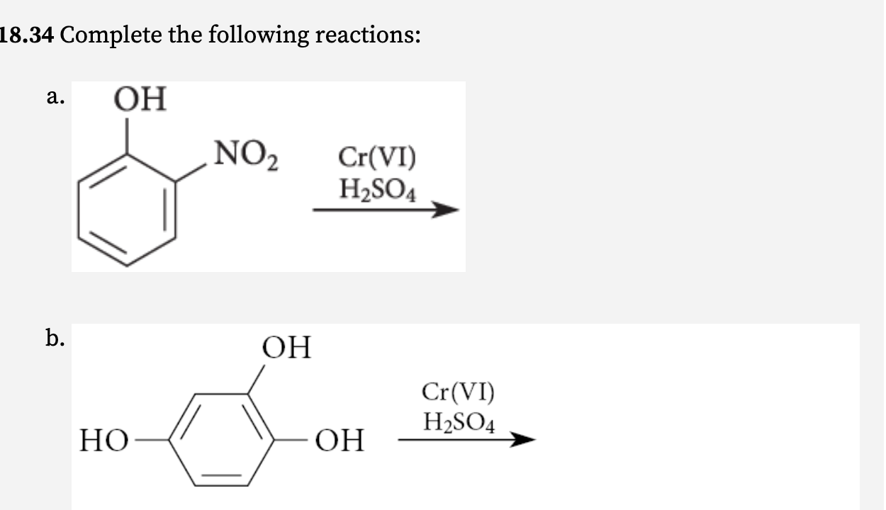 Solved 8.34 Complete the following reactions: | Chegg.com
