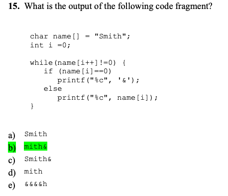 Solved The programming language is C and the answer to the | Chegg.com