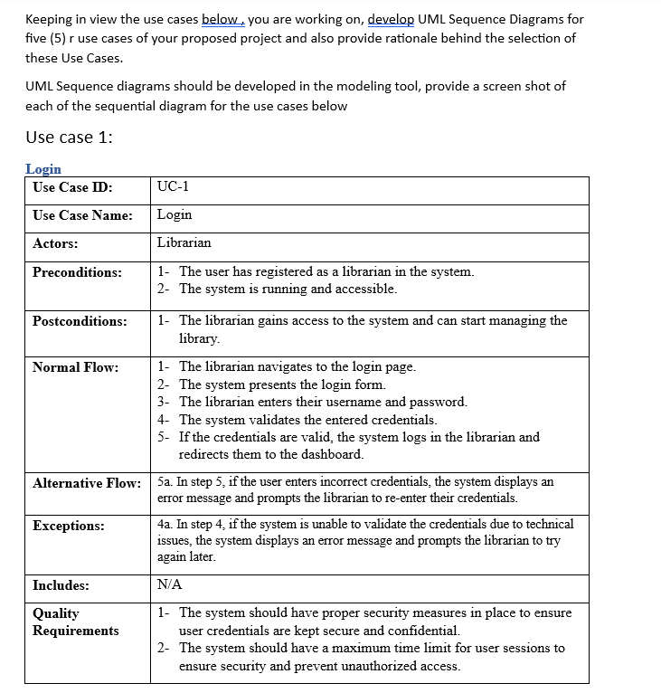 Keeping in view the use cases below, you are working | Chegg.com