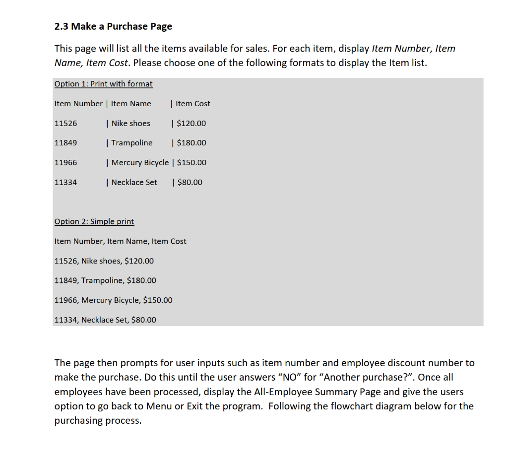 Solved Project Description: Scenario: Write a program for a | Chegg.com