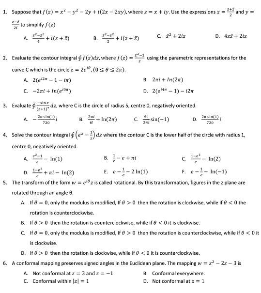 1 Suppose That F Z X2 Y2 2y 2x 2xy Chegg Com